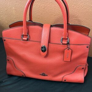gorgeous Coach Coral Mercer 30 Leather satchel Bag in beautiful condition